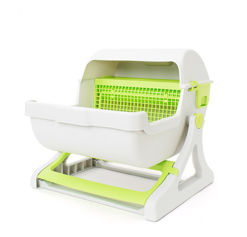 Large Semi-Automatic Cat Litter Box for Pets