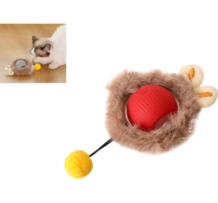 Interactive Self-Moving Rolling Ball Toy for Cats & Dogs
