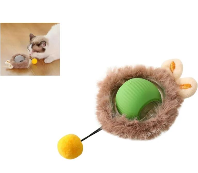 Interactive Self-Moving Rolling Ball Toy for Cats & Dogs